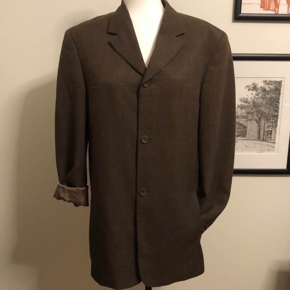 Stonehouse Blazer Brown 100% Polyester outer Lined 100% Acetate Size 38R